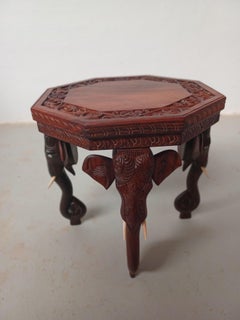 Colonial Anglo Indian Elefant Stand in Rosewood
