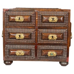 Antique Colonial Brazilian Rosewood Miniature Chest