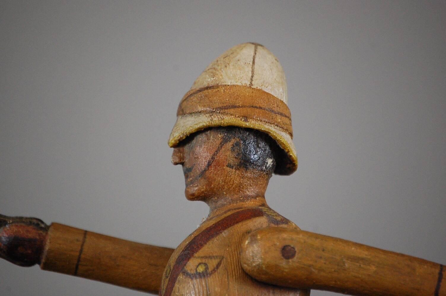 Colonial British Soldier Whirligig In Excellent Condition In Pease pottage, West Sussex