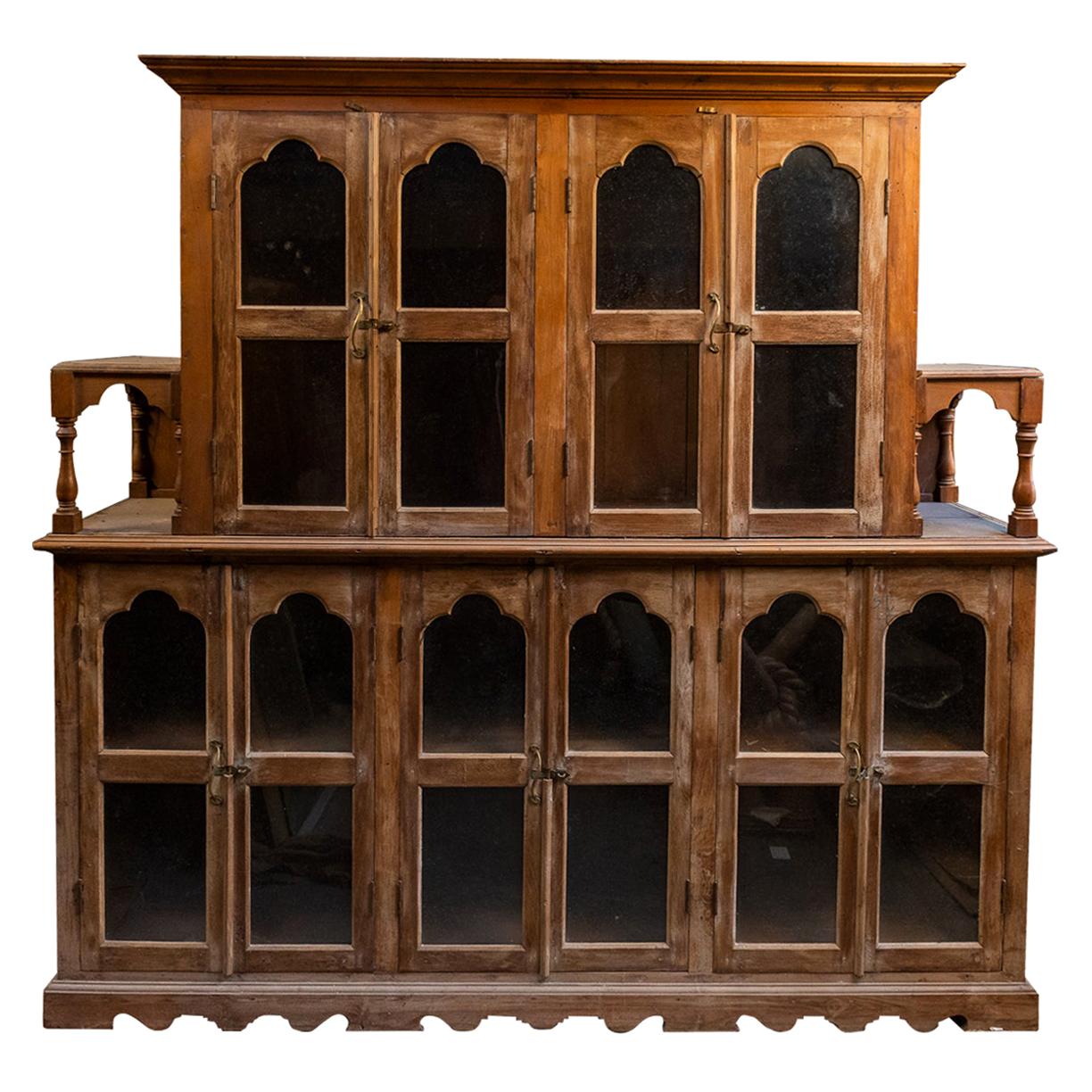 Colonial Buffet and Hutch, Wood, Late 19th Century