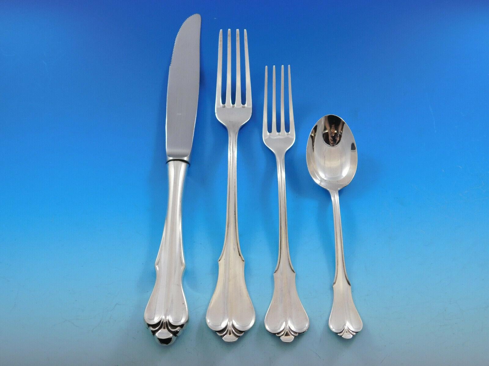 Peruvian Colonial by Camusso Sterling Silver Flatware Set Service 114 Pieces Dinner Peru