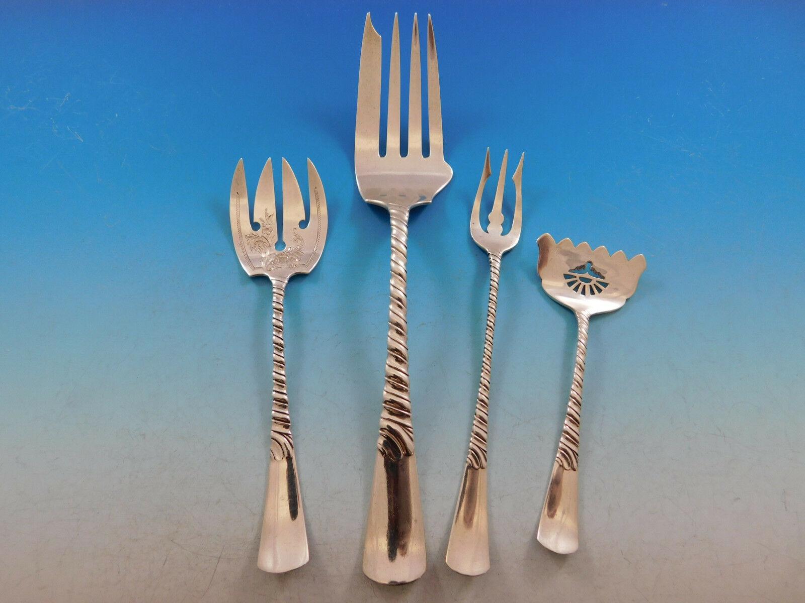 Colonial by Gorham Sterling Silver Flatware Set 12 Service Dinner 4