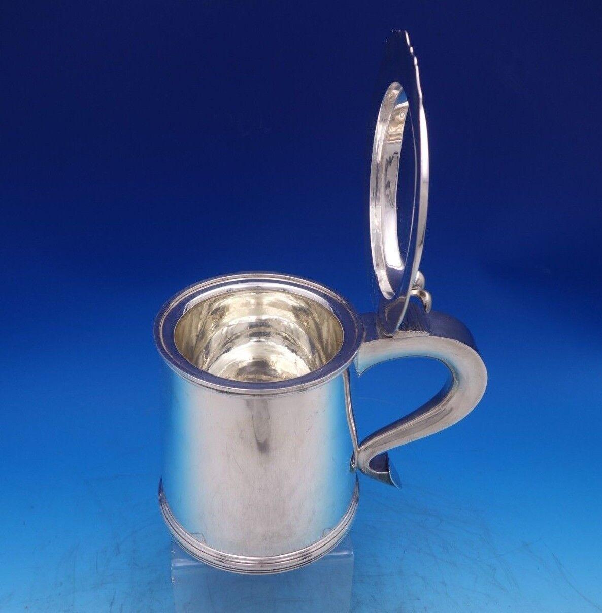 Colonial by Tiffany and Co Sterling Silver Wine Cooler Tankard Massive '#7034' In Excellent Condition For Sale In Big Bend, WI