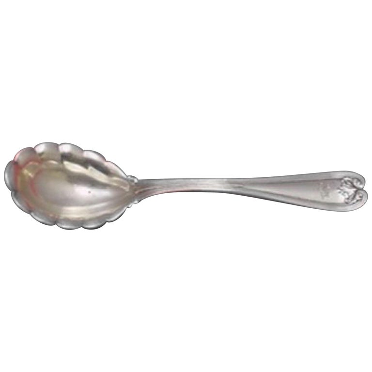 Colonial by Tiffany & Co. Sterling Silver Sugar Spoon with Ruffled Edge For Sale