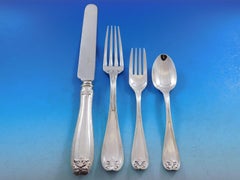 Colonial by Tiffany Sterling Silver Flatware Set Service 179 Pcs Fitted Chest