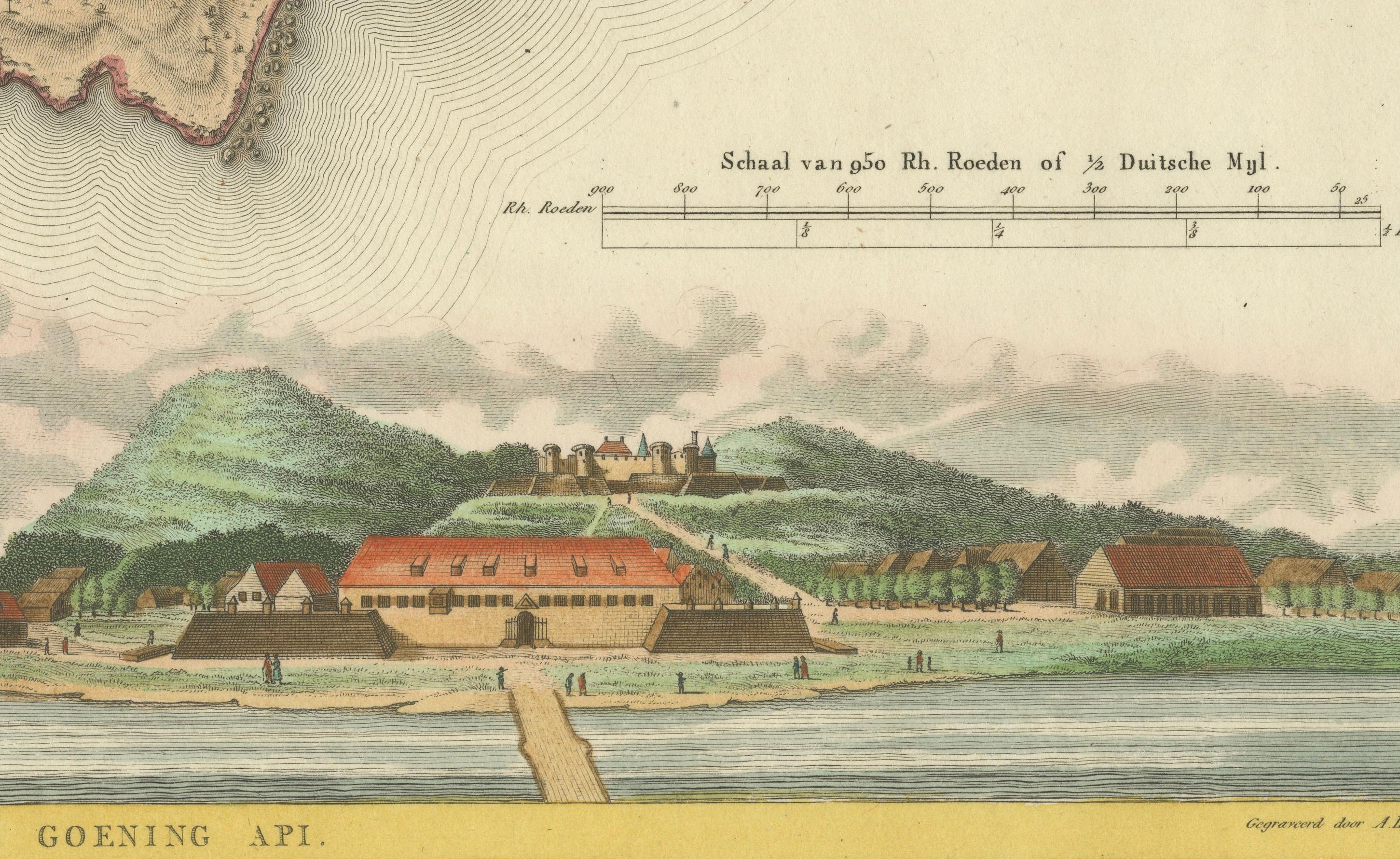 19th Century Colonial Cartography: The Banda Islands - the Epicenter of the Spice Trade, 1818 For Sale