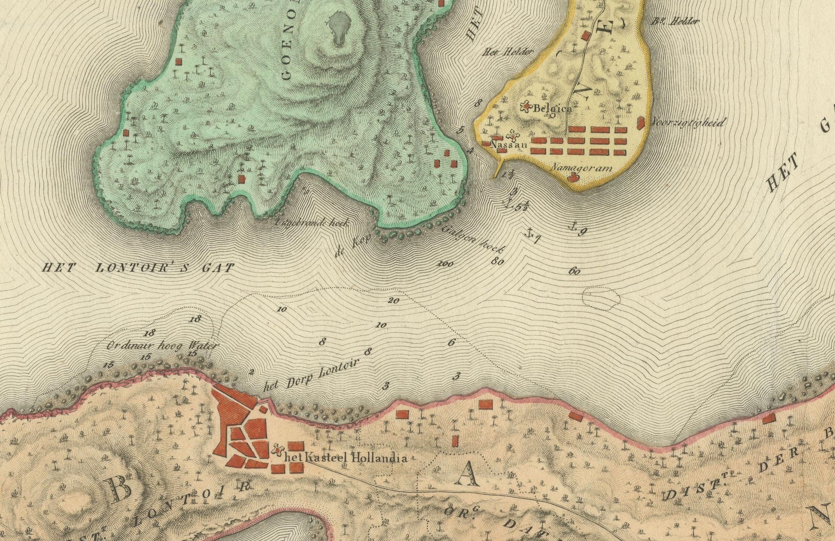 Colonial Cartography: The Banda Islands - the Epicenter of the Spice Trade, 1818 For Sale 1