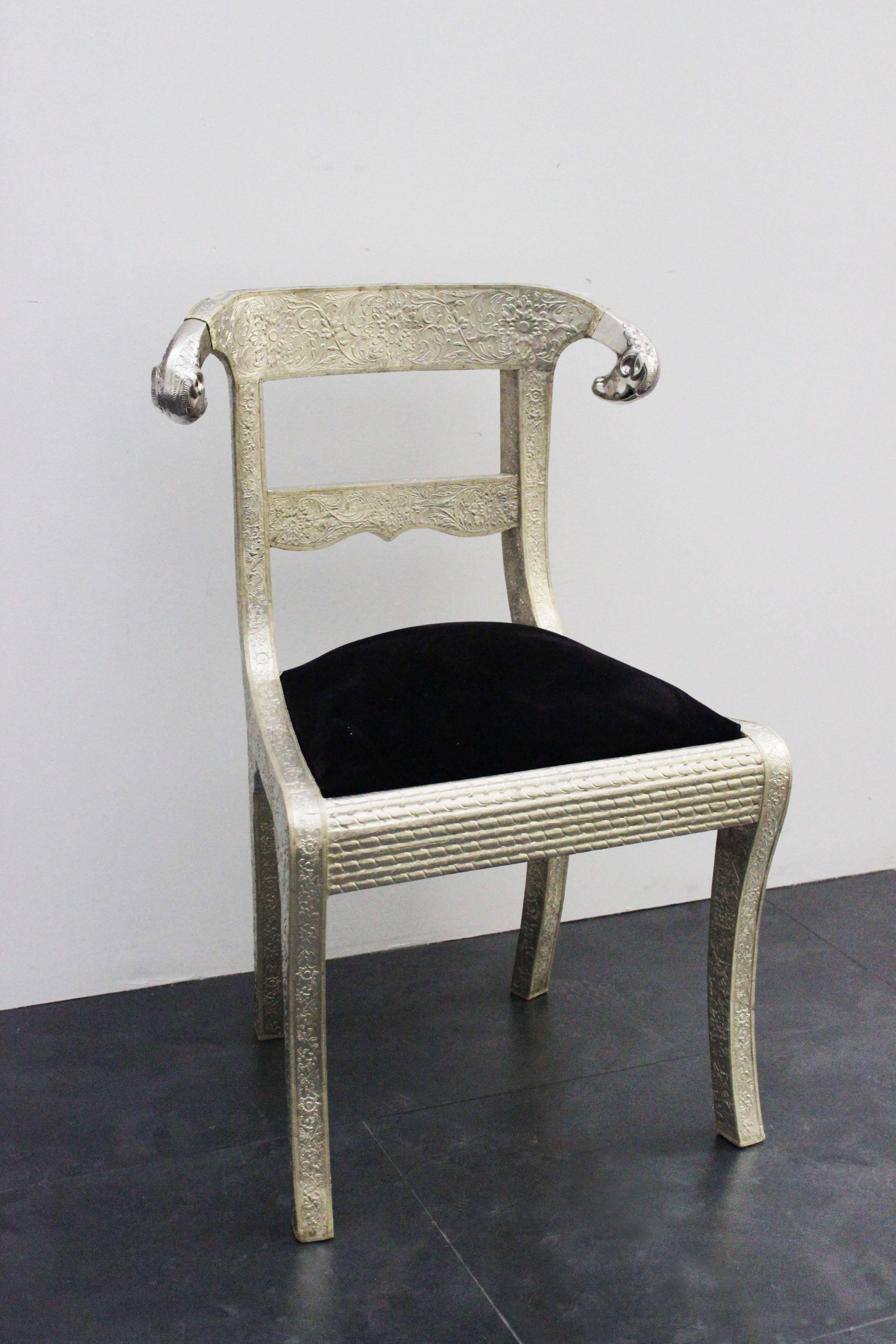 Metal Colonial Dining Chair, 1970s