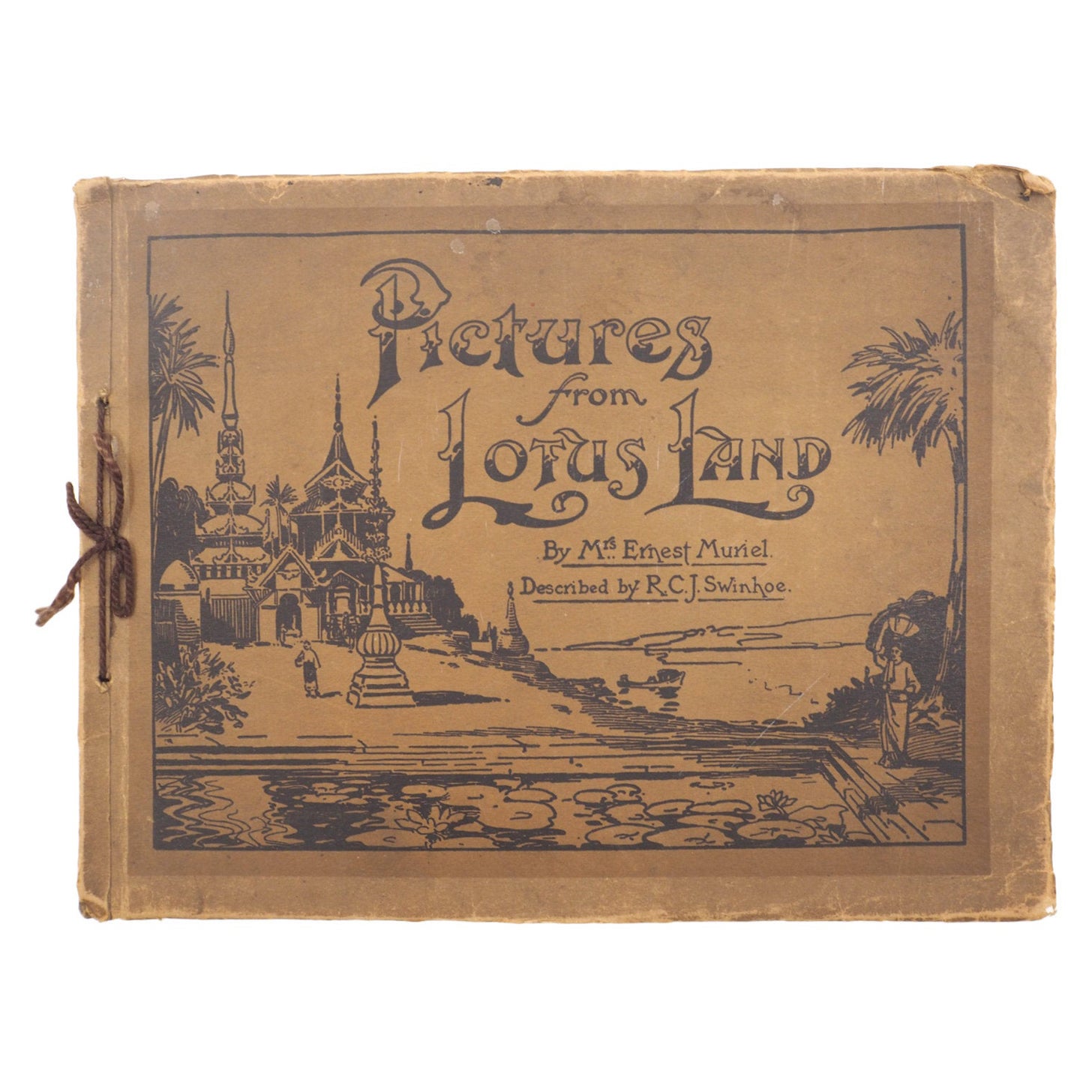 Elegance coloniale et charme exotique : Un voyage visuel et poétique dans la Birmanie de 1910 en vente