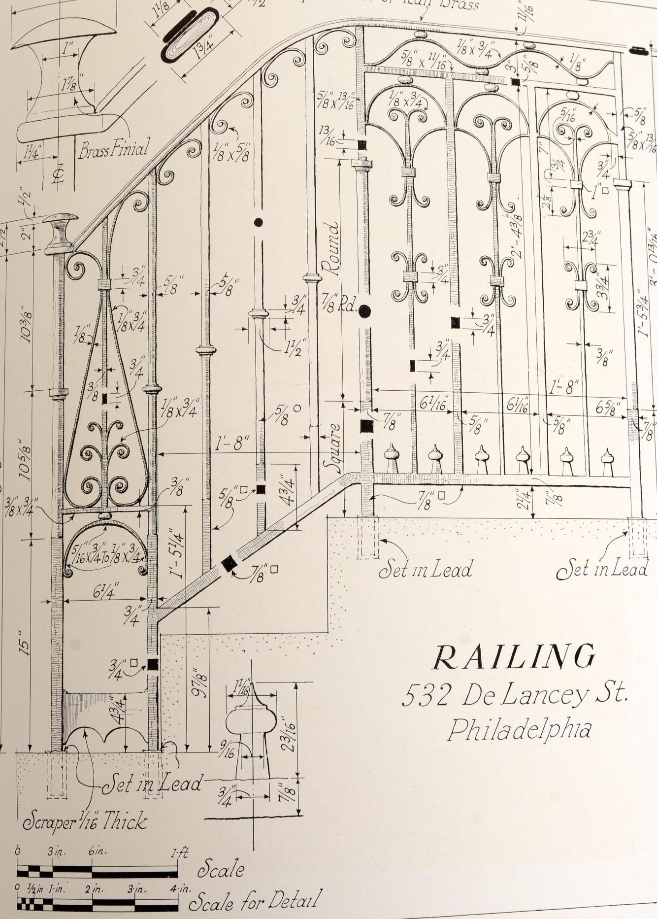 Paper Colonial Ironwork in Old Philadelphia The Craftsmanship of the Early Days For Sale