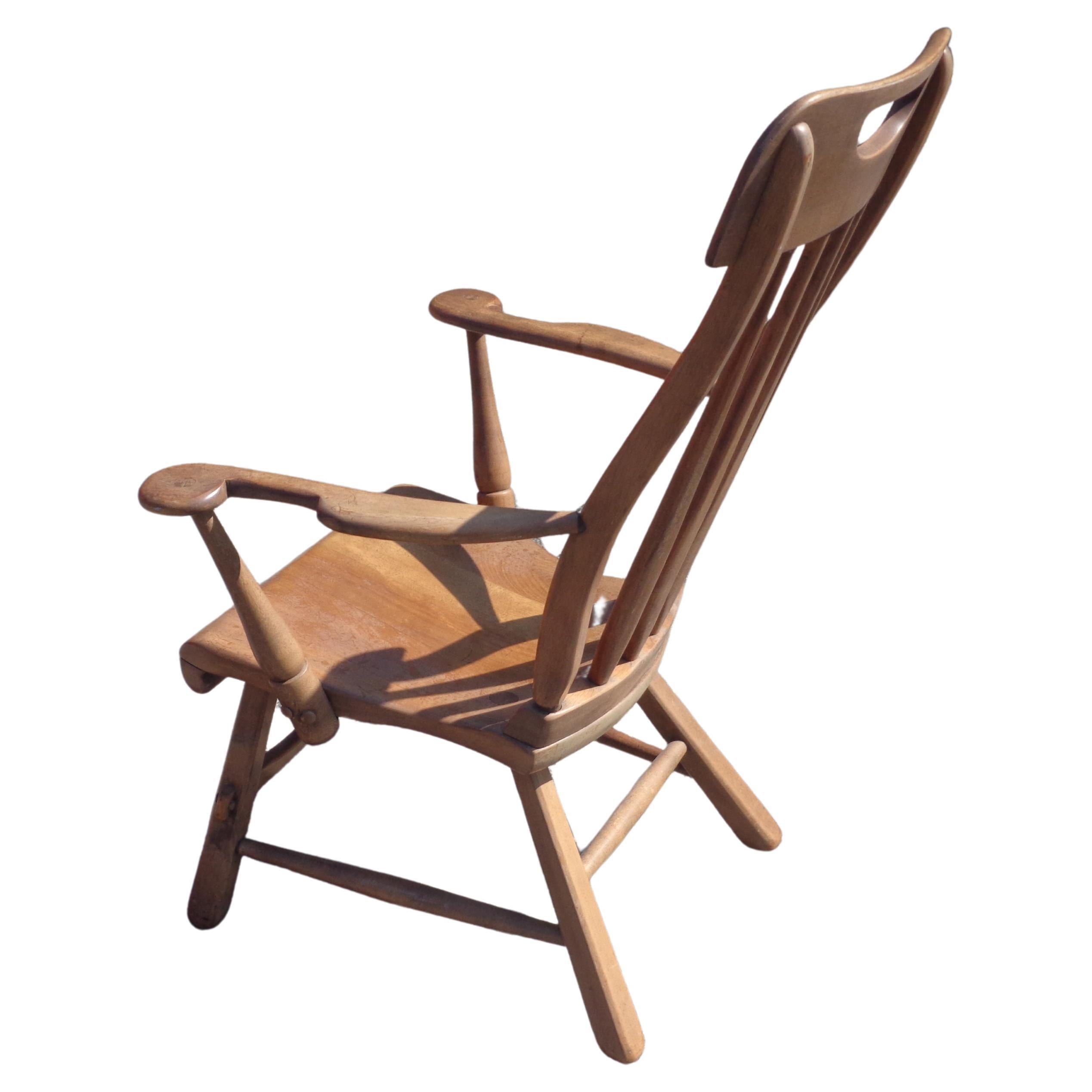 Fauteuil à haut dossier Herman de Vries, Sikes Furniture, années 1930 en vente 2