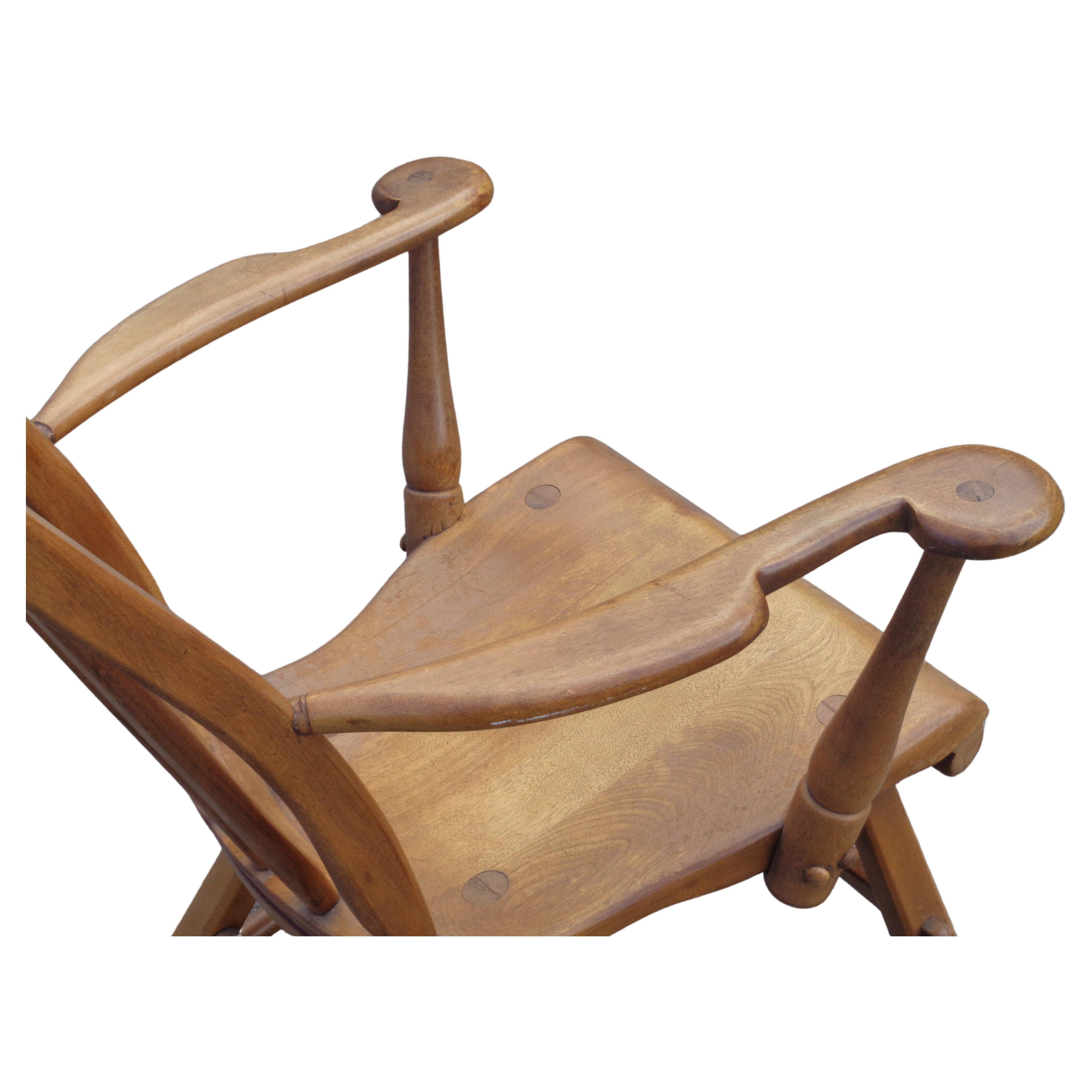 Fauteuil à haut dossier Herman de Vries, Sikes Furniture, années 1930 en vente 5