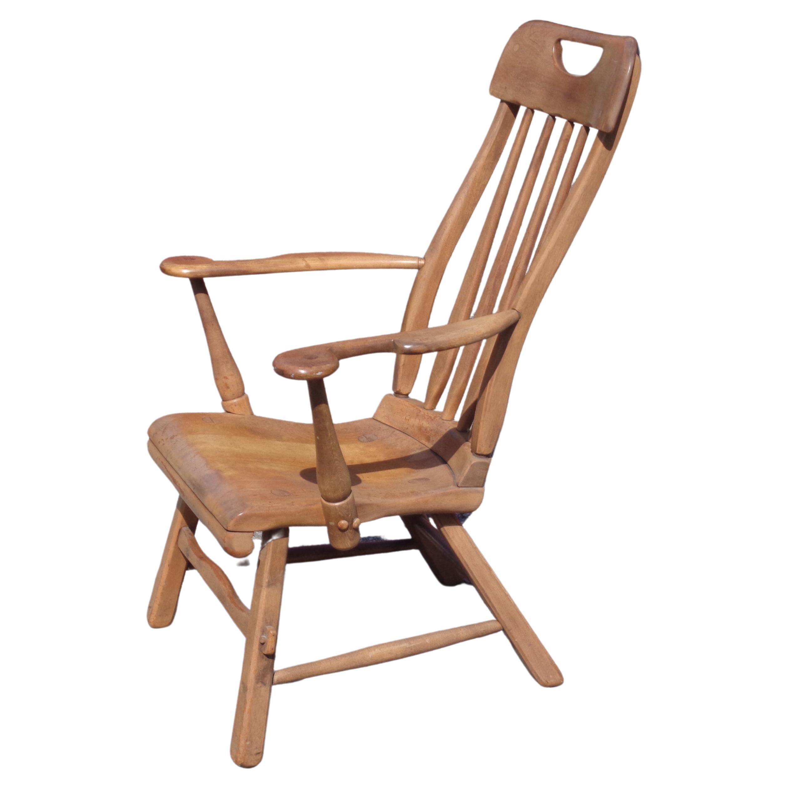 Fauteuil à haut dossier Herman de Vries, Sikes Furniture, années 1930 en vente 6