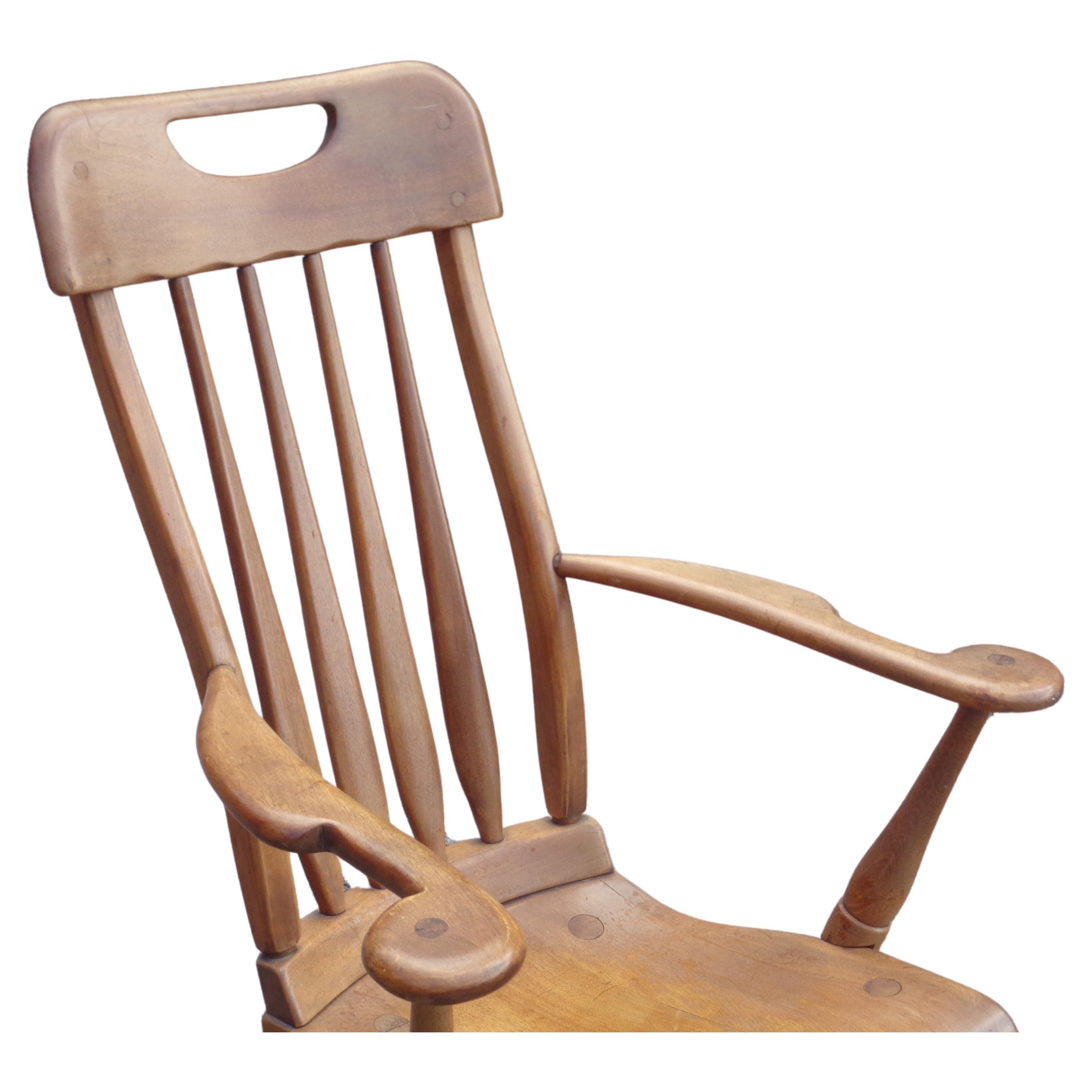 Fait main Fauteuil à haut dossier Herman de Vries, Sikes Furniture, années 1930 en vente