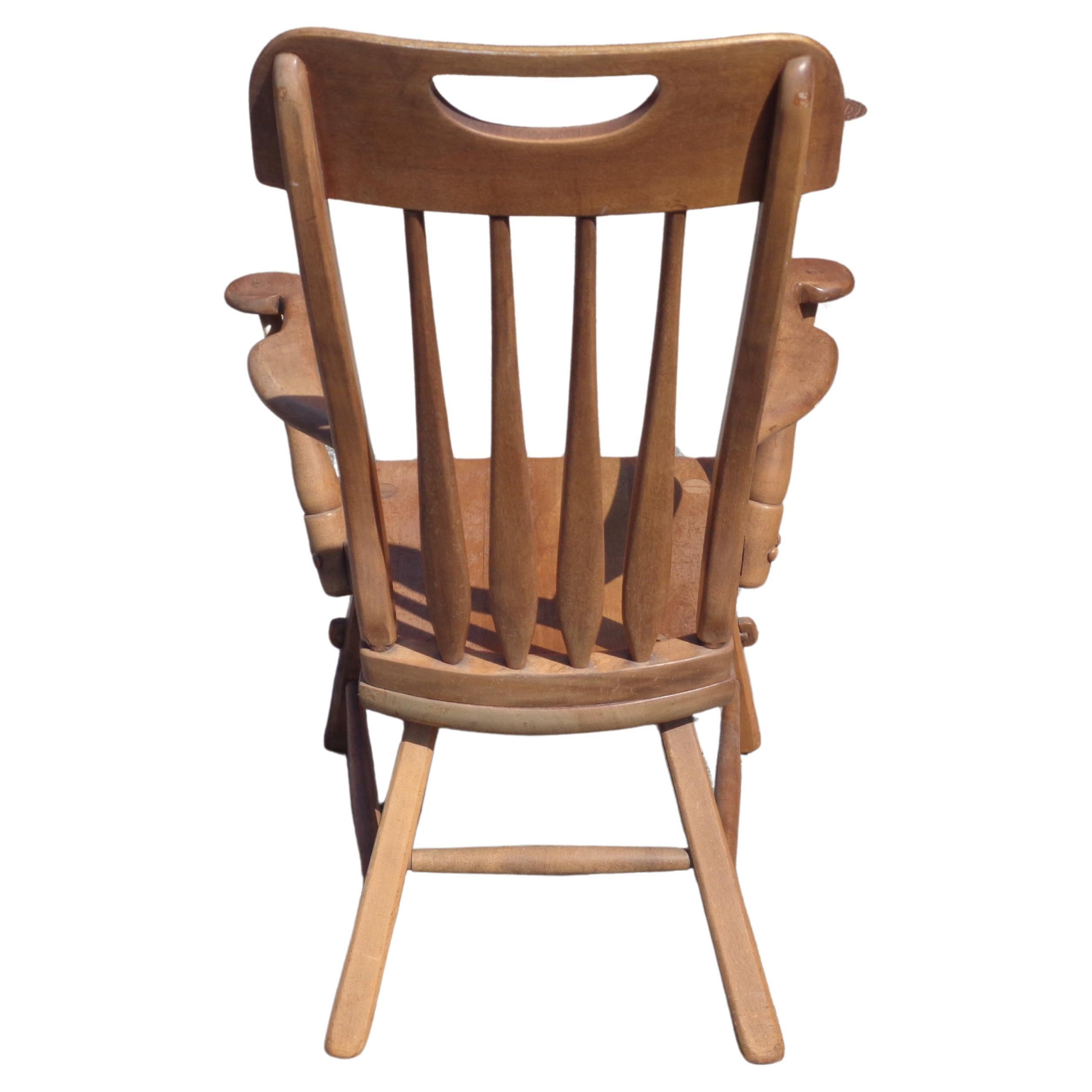 Milieu du XXe siècle Fauteuil à haut dossier Herman de Vries, Sikes Furniture, années 1930 en vente