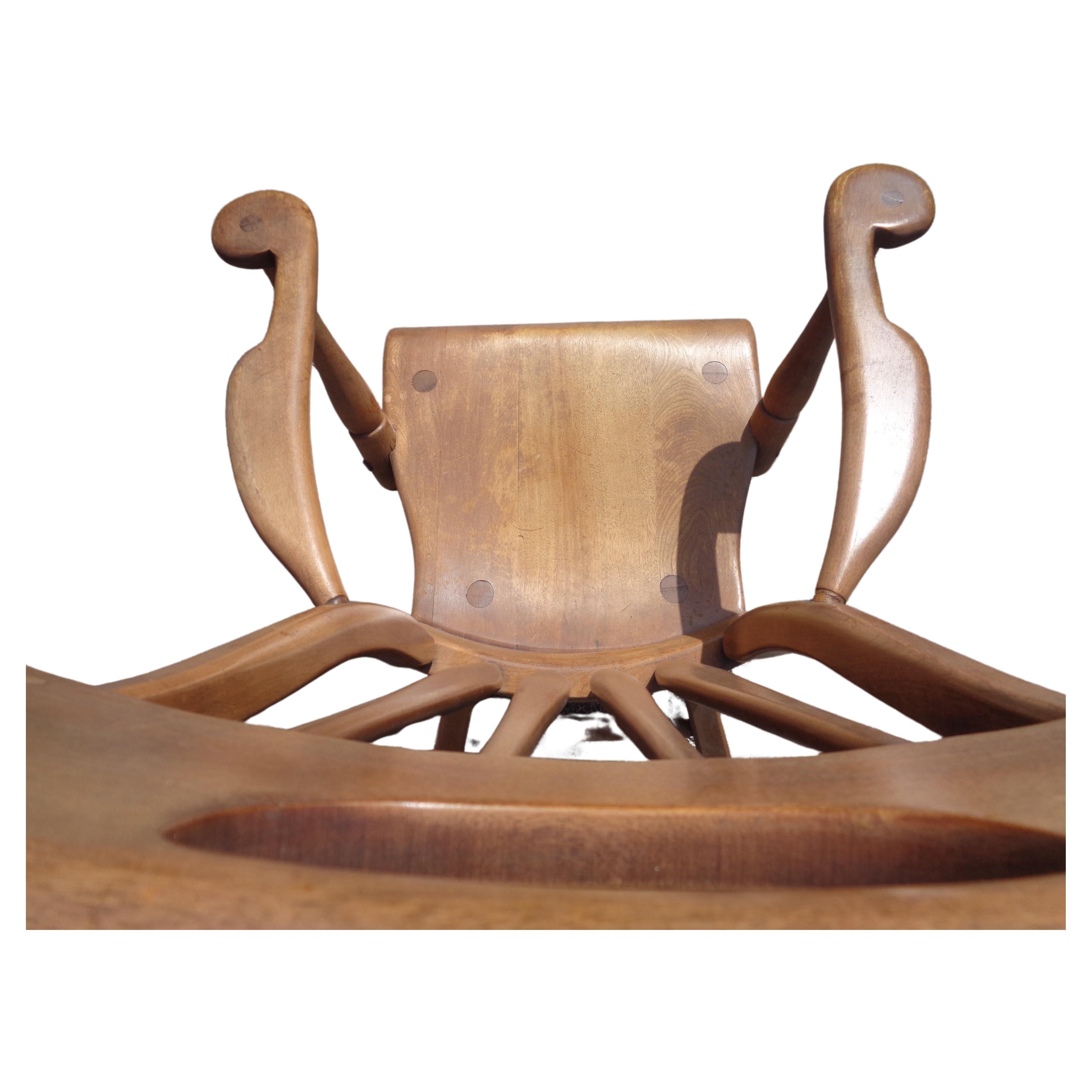 Fauteuil à haut dossier Herman de Vries, Sikes Furniture, années 1930 en vente 1