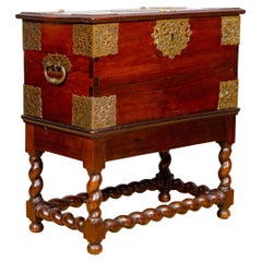 Colonial Portugese Chest on Stand