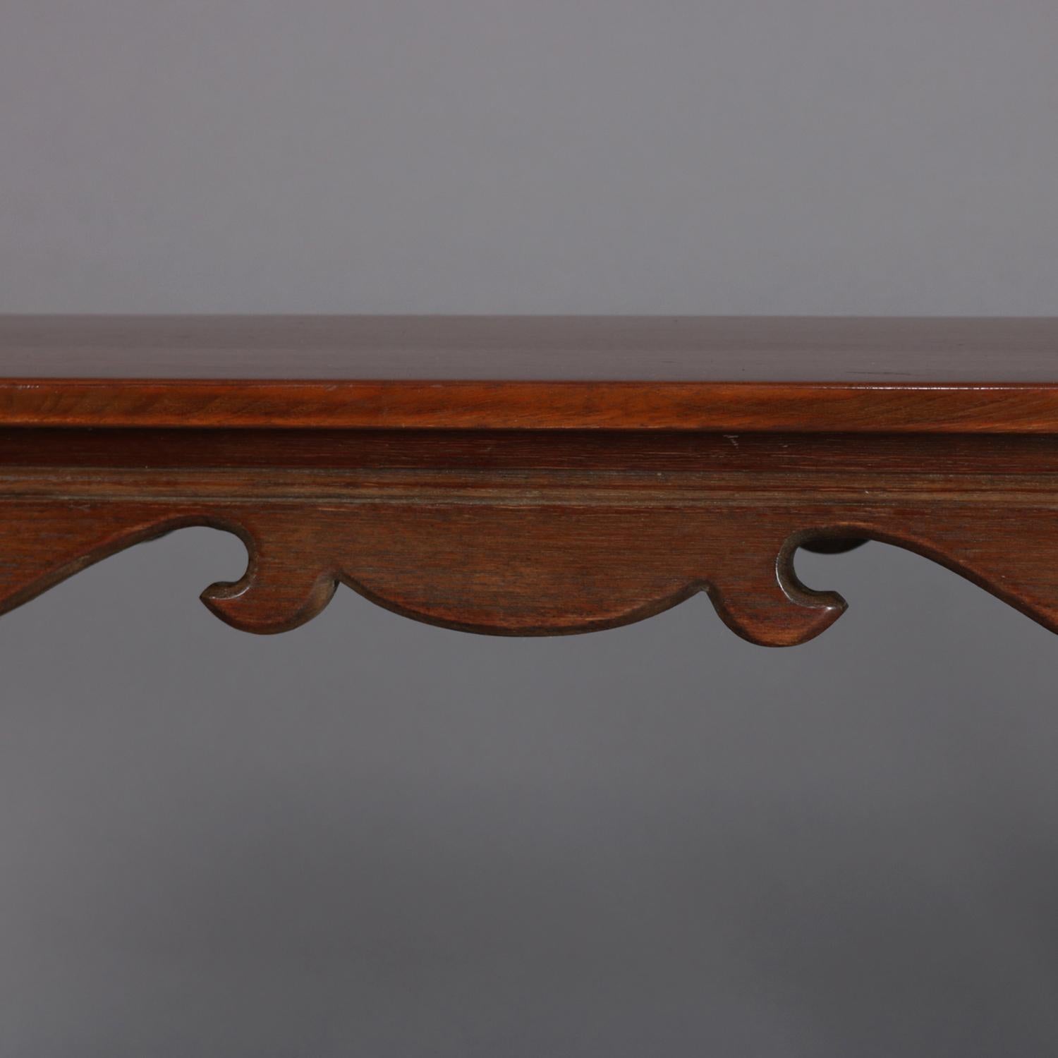 Colonial Revival Kittinger School Cherry and Pegged Long Bench, circa 1930 5