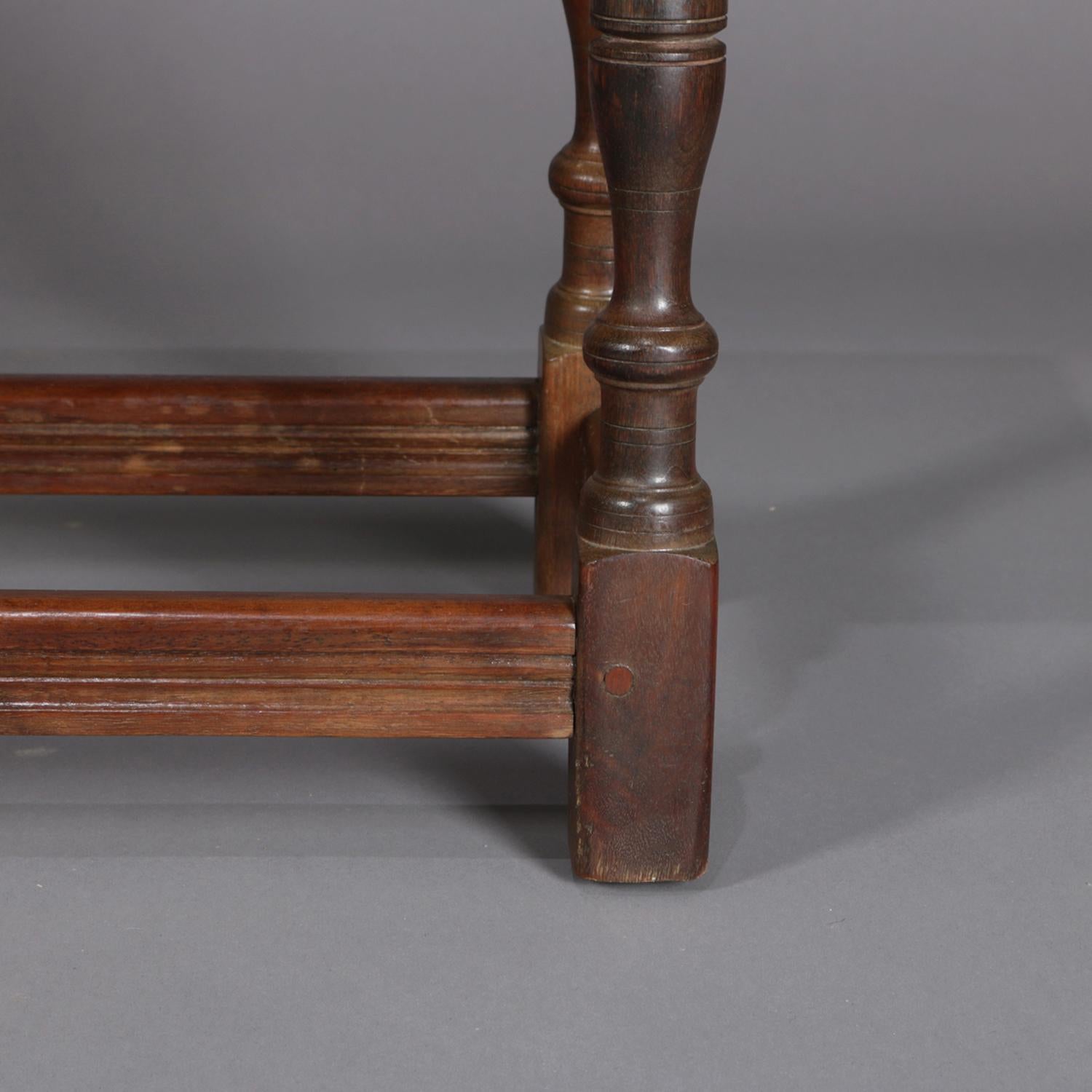 Colonial Revival Kittinger School Cherry and Pegged Long Bench, circa 1930 6