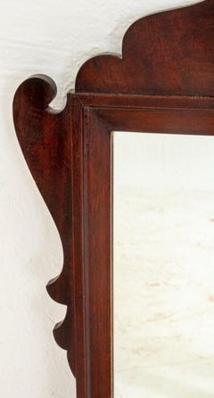 Miroir en acajou de style néo-colonial