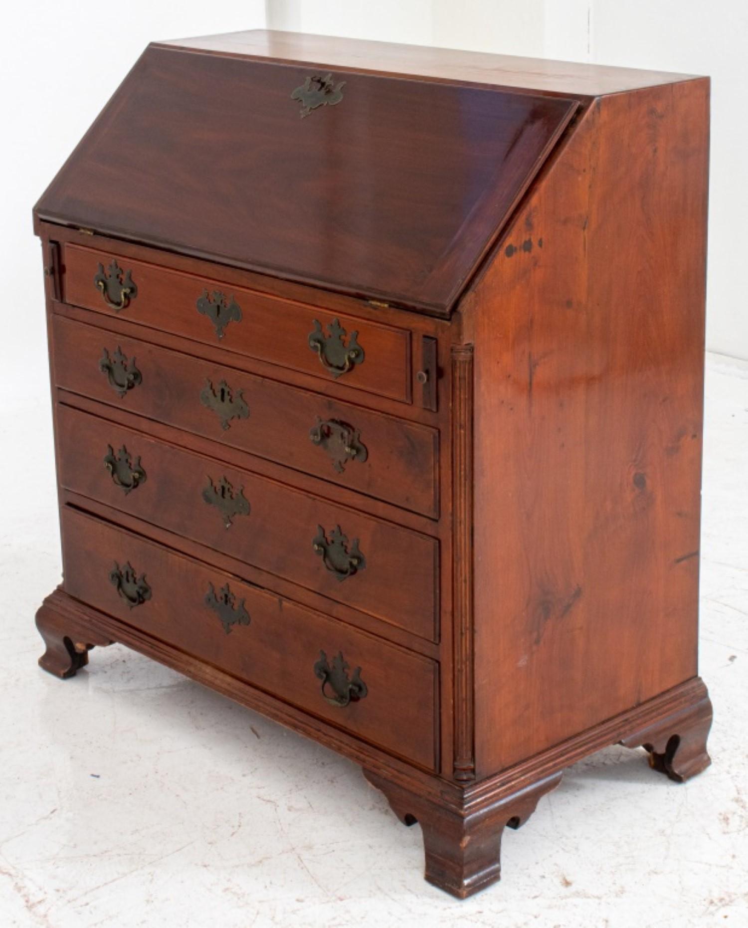 Colonial Revival Slant Front Secretary Chest In Good Condition For Sale In New York, NY