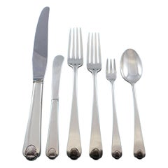 Colonial Shell by International Sterling Silver Flatware Set Service 77pc Dinner