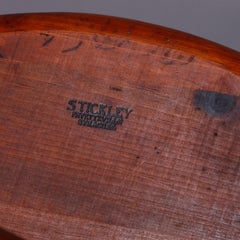 Colonial Style Stickley Oak Windsor Fan Back Chair, 20th Century