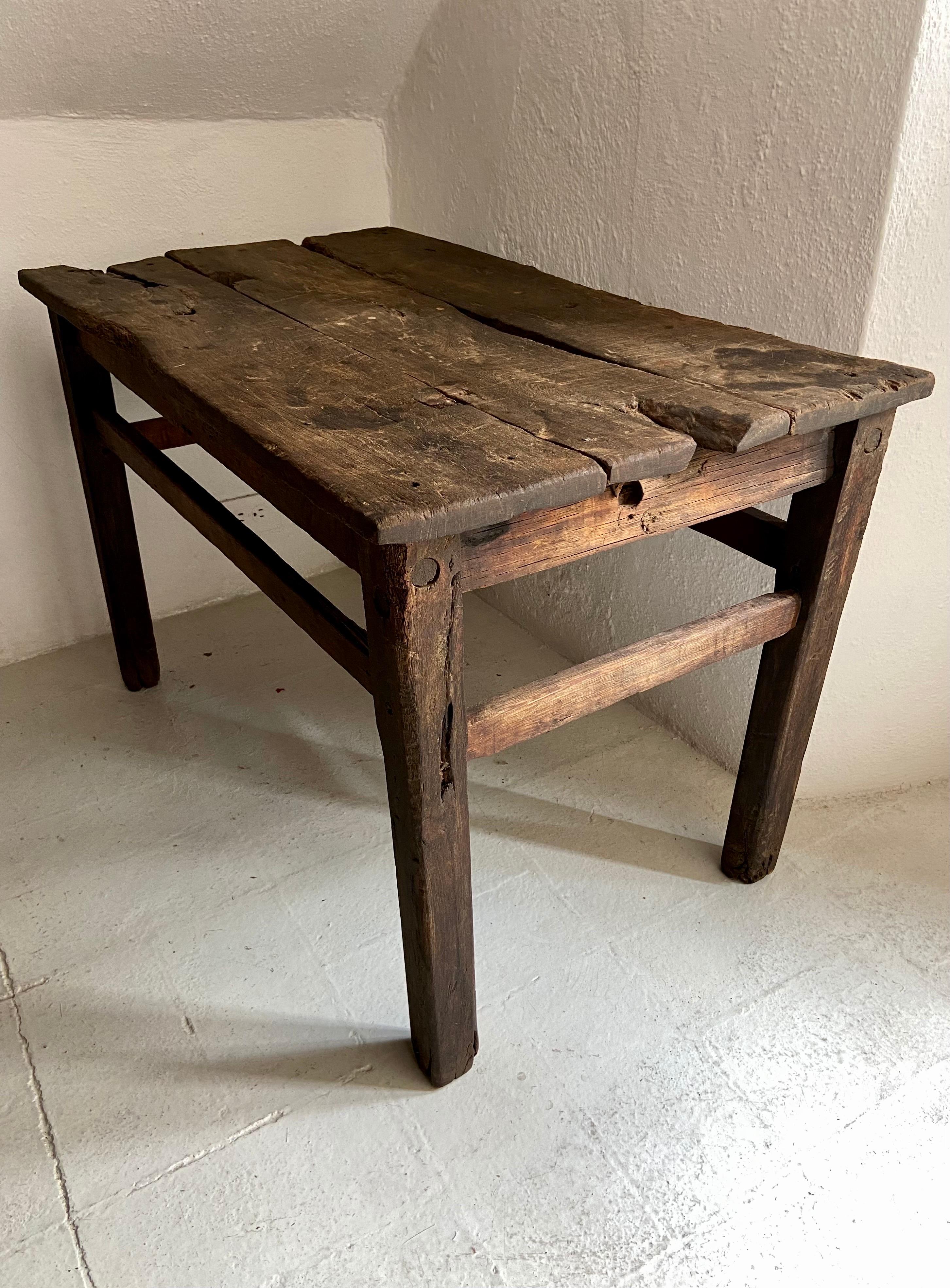 Hardwood Colonial Table from Mexico, Circa Mid 19th Century