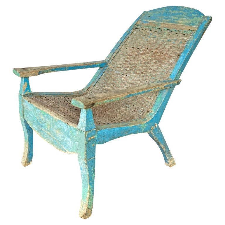 Java Plantation Chair Colonial Teak and Bamboo Plantation Chair Madura Island, Java ...
