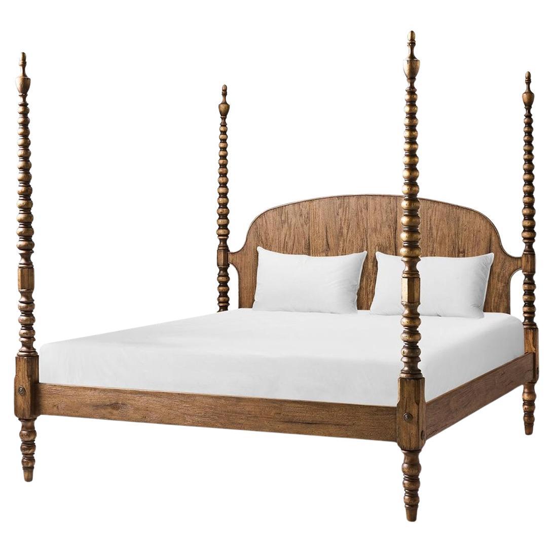 Colonial Turned-Post Four-Poster King Bed