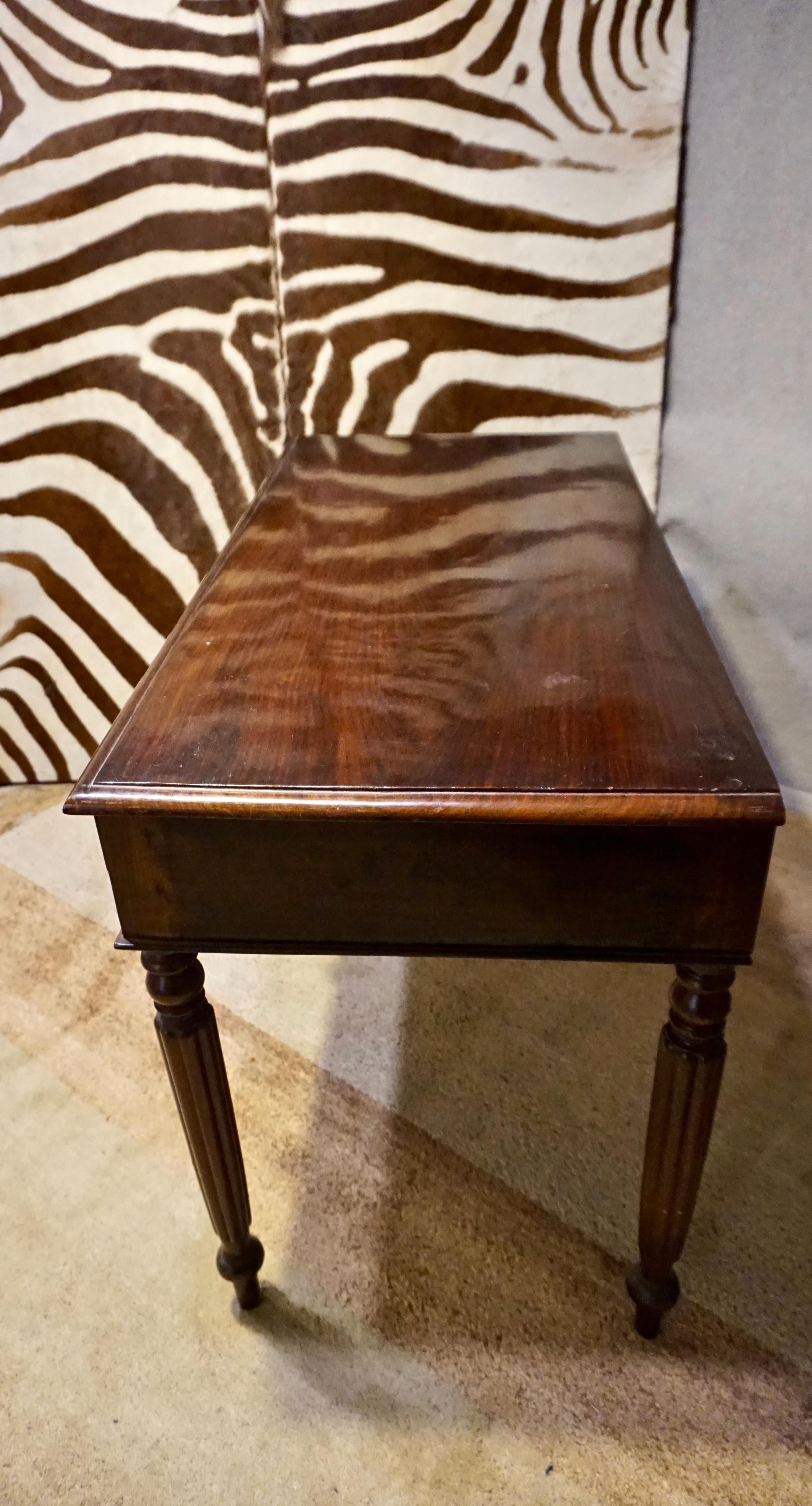 Colonial Victorian Solid Rosewood Hand Carved Writing Desk 10