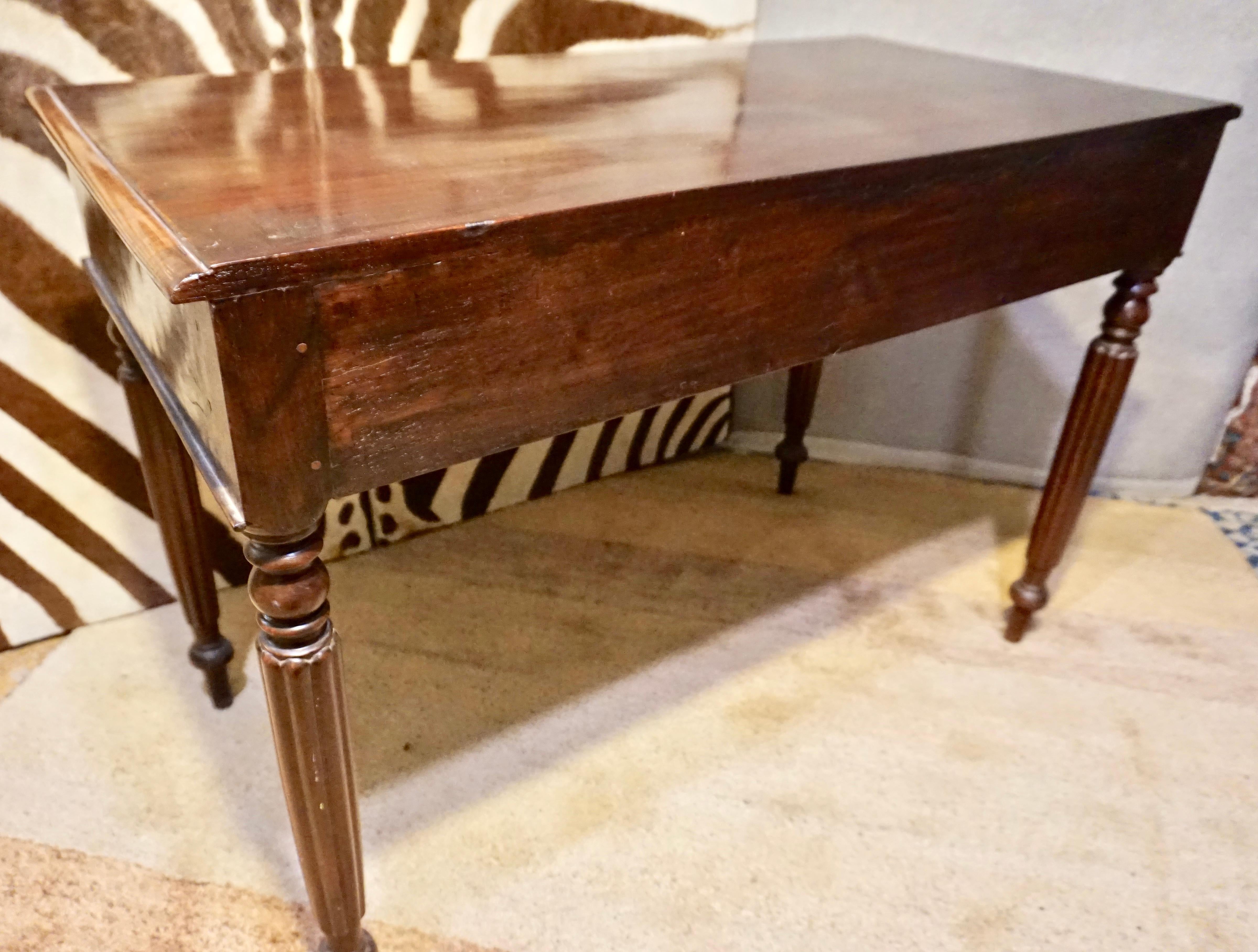 Colonial Victorian Solid Rosewood Hand Carved Writing Desk 13