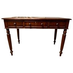 Colonial Victorian Solid Rosewood Hand Carved Writing Desk