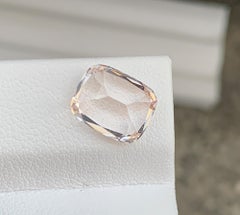 Colonial White Morganite Gemstone Natural Cushion Cut 3.45 CTs