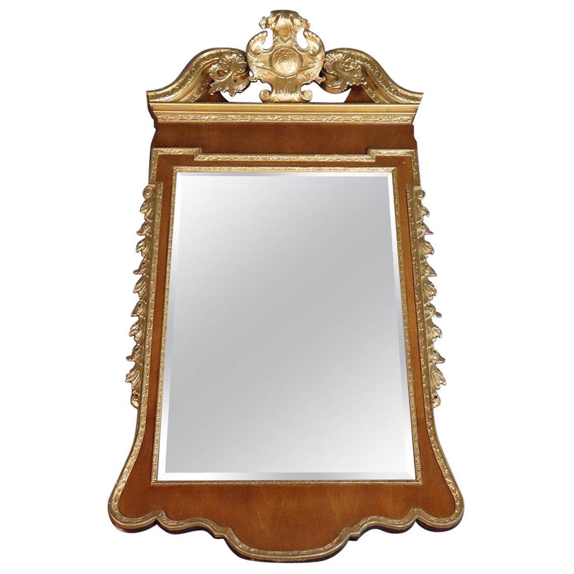Colonial Williamsburg Friedman Brothers Gilded Georgian Style Mirror For Sale