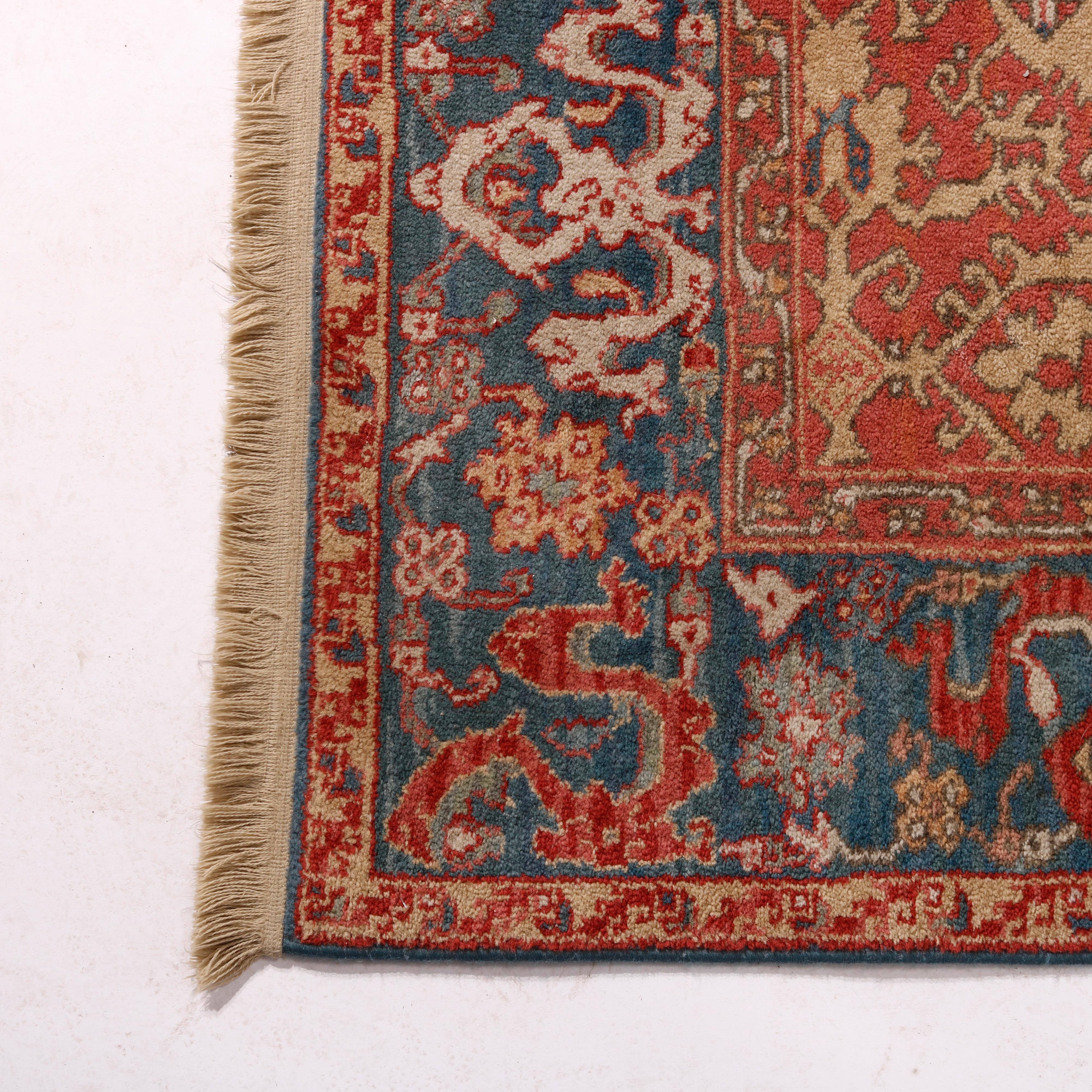 Wool Colonial Williamsburg Karastan Ushak Oriental Rug, Pattern 552, 20th C
