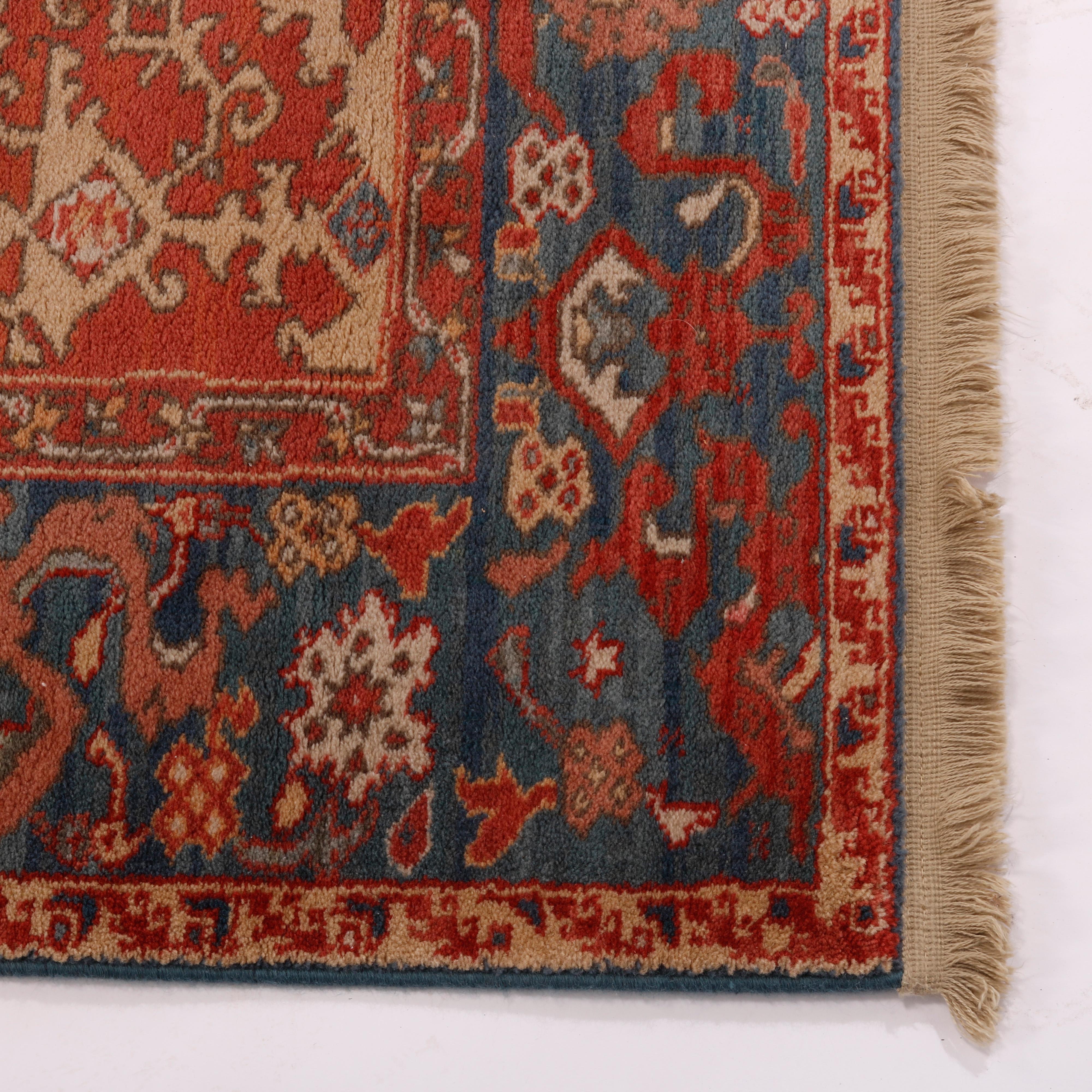 Wool Colonial Williamsburg Karastan Ushak Oriental Rug, Pattern 552, 20th C