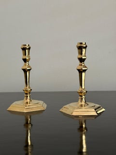 Colonial Williamsburg, Virginia Metalcrafters, Solid Brass Petite Candlesticks