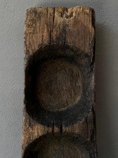 Moule à fromage colonial en bois de Puebla, Mexique, fin des années 1800