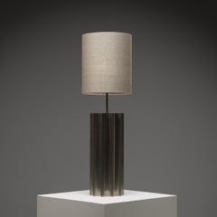 Large lampe de table sculpturale en métal 'Colonna' d'Ingo Maurer