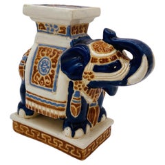 Colonna Porta Vaso Orientale Hollywood Regency Ceramic 1970’s