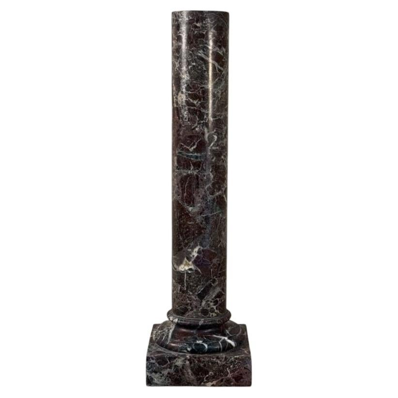 Antique Greco-Roman Marble Column Pedestal, France, Circa 1880 For Sale