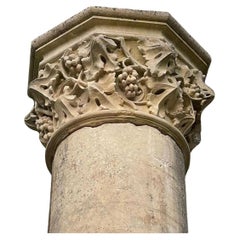 Antique Colonne en Pierre