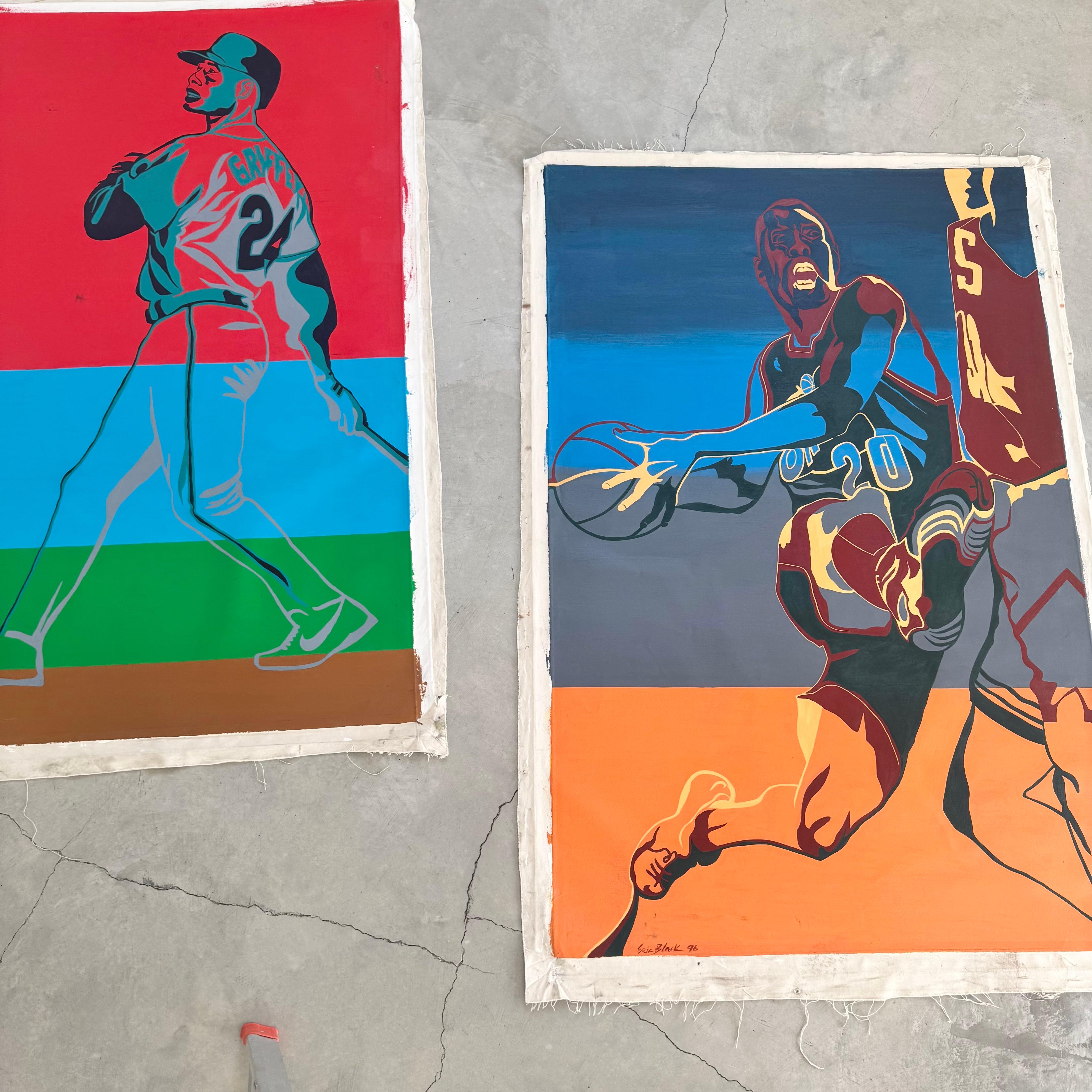 This one's for the basketball lover in your life. An original signed oil painting of 
