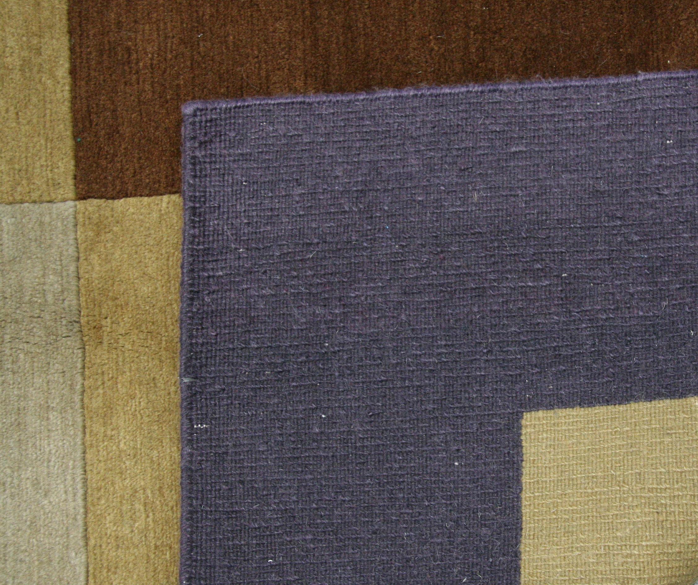 Color Block Tibetan Design Vorleger im Zustand „Neu“ im Angebot in West Hollywood, CA