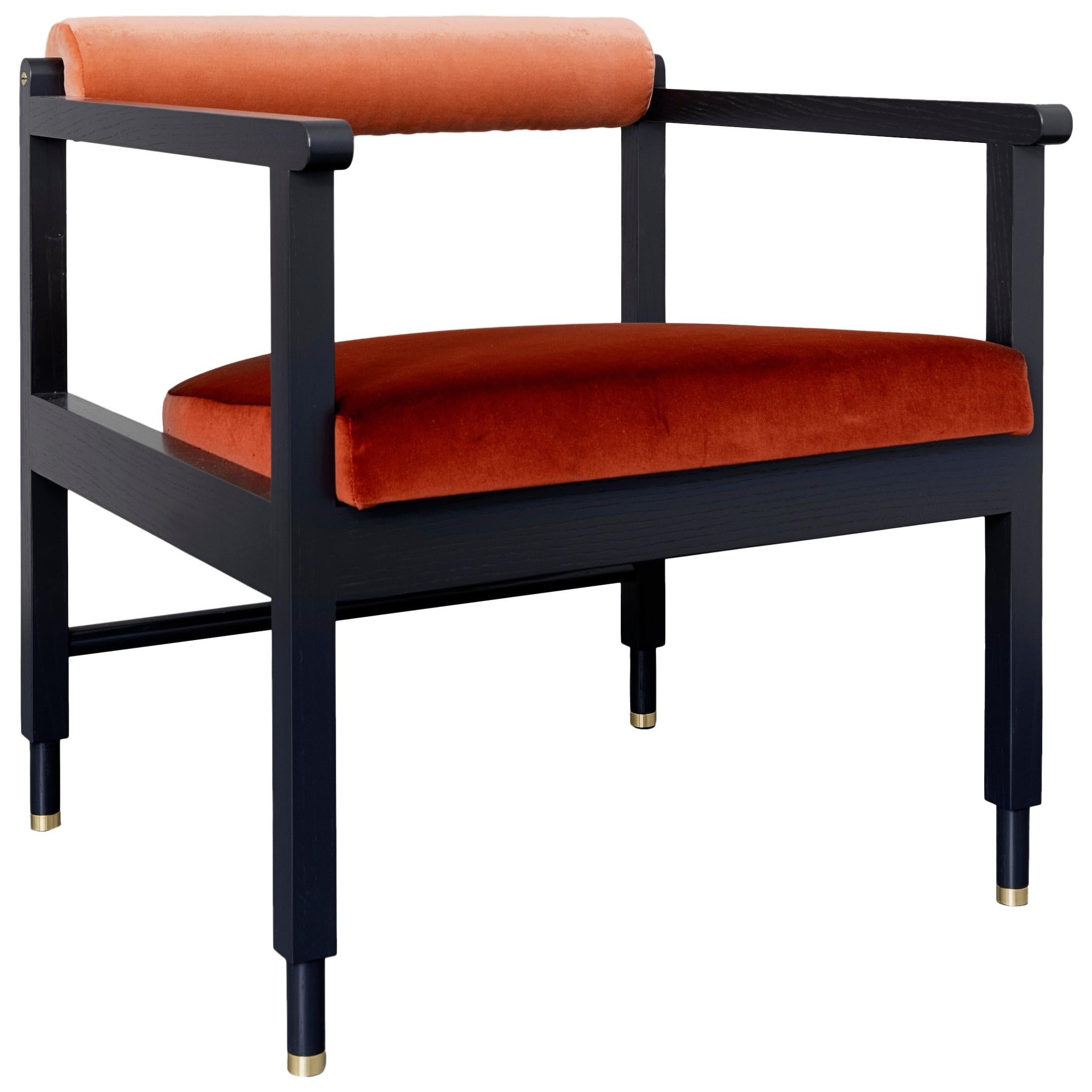 Color-blocked St. Charles Armchair by VOLK