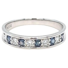 Bague en platine, alexandrite et diamant à couleur changeante