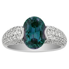 Color-Change Brazilian Alexandrite Ring, 2.73 Carats