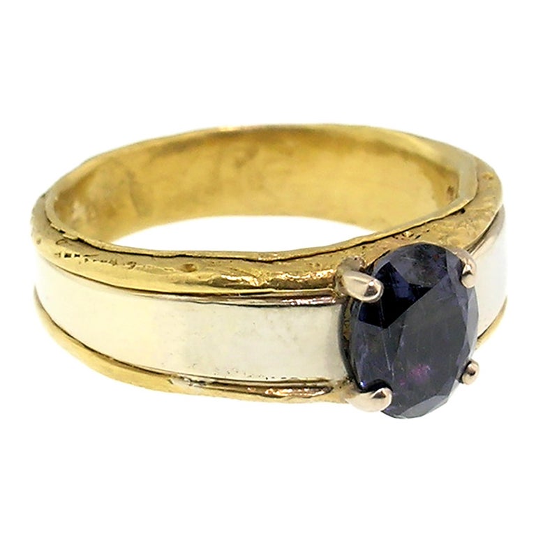 Color Change Garnet in 18 Karat and 22 Karat Gold Custom Ring at ...