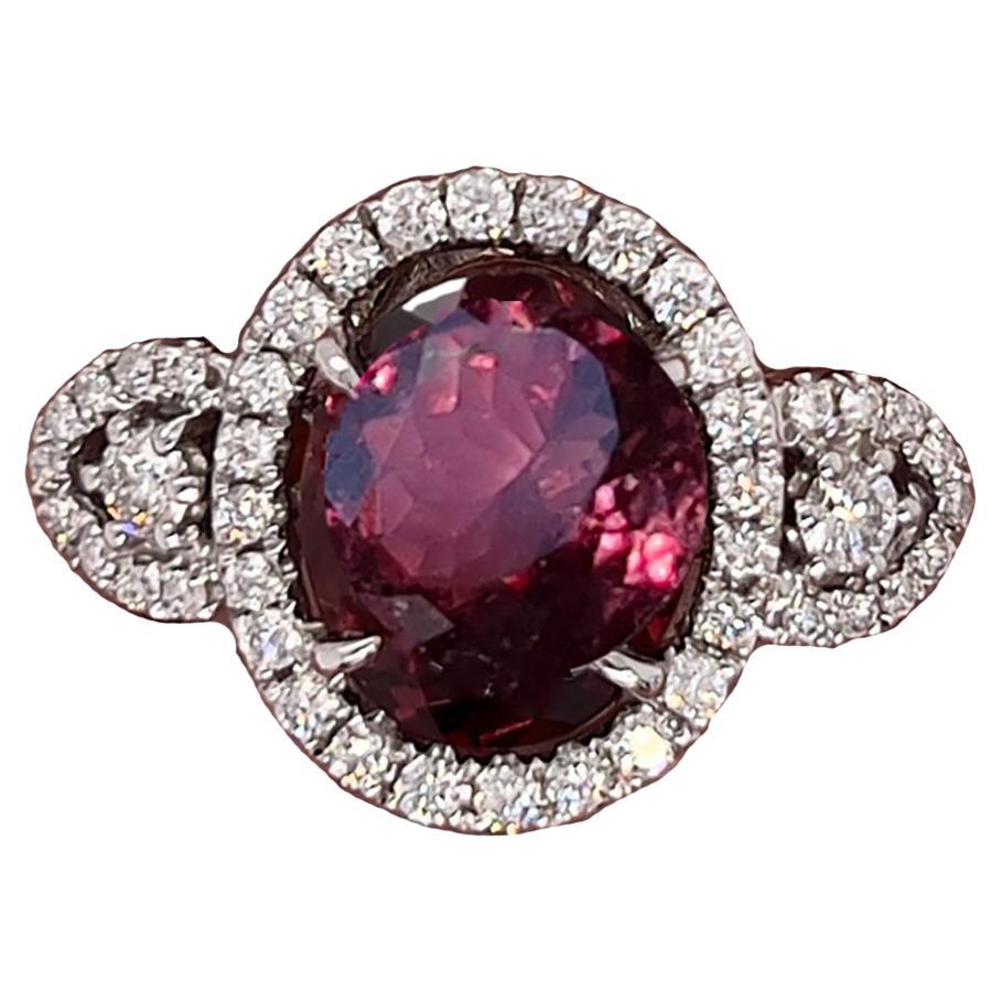 GIA Certified Color Change and Diamond Ring For Sale at 1stDibs